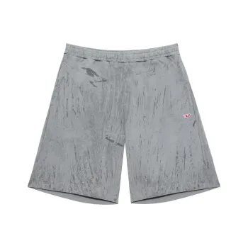 DIESEL P Crown N1 Cracked Effect Shorts