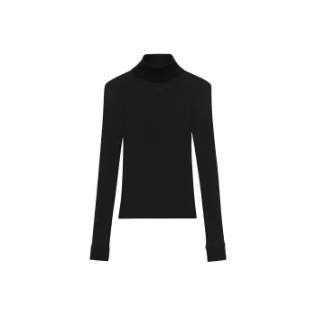 COURREGES Reedition Second Skin Long Sleeves Sweater Women's Black