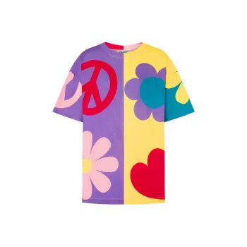 MOSCHINO Jeans Graphic Printed Crewneck T Shirt