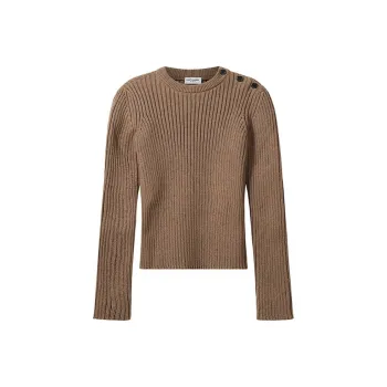SAINT LAURENT SS22 Sweater Women's Brown
