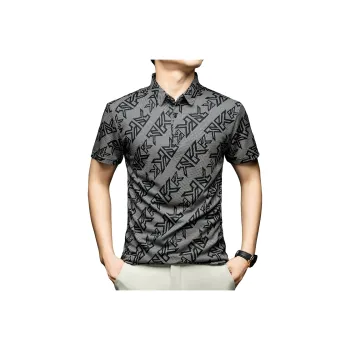 KAISER Polo Shirt Men's Silver Gray