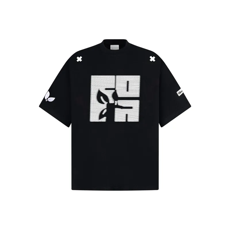FOASIS Regular T Shirt Unisex Black-0