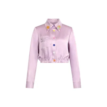 Valeria Obbaco Valeria Obbaco Fun Series Crop Tops Women's Purple