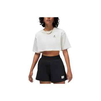 JORDAN Sport Crop Tops Women's Sail White