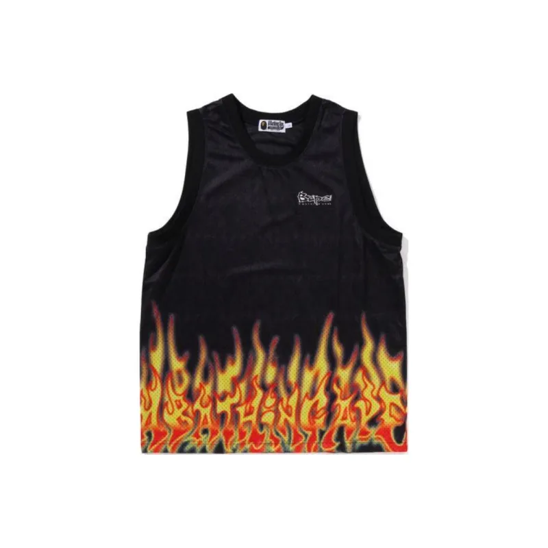 Bape Flame Mesh Vest-2
