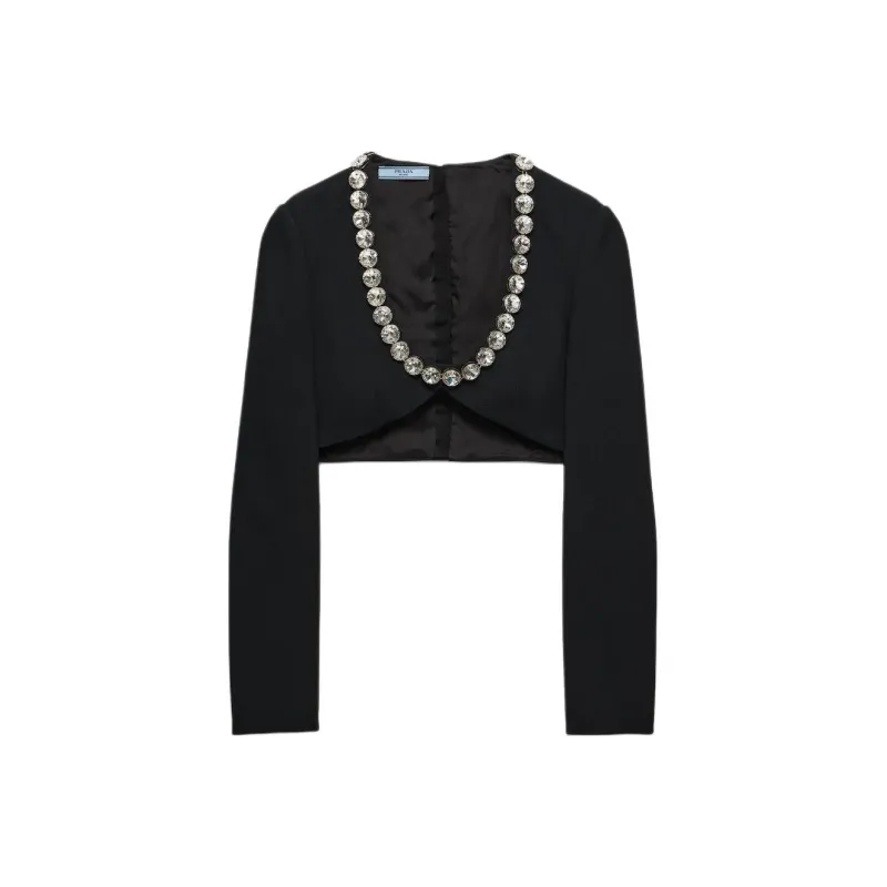 PRADA Crop Tops Women's Black-0