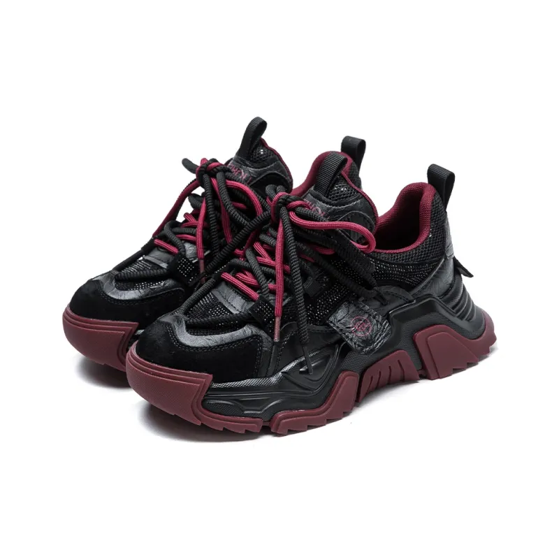 MATA Height Increasing Low Top Chunky Sneakers Women's-5