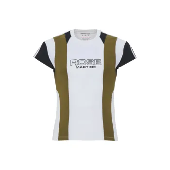 Martine Rose Shrunken Panelled T shirt