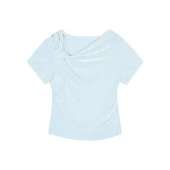 PAIN OR PLEASURE Summer T Shirt Women's Blue