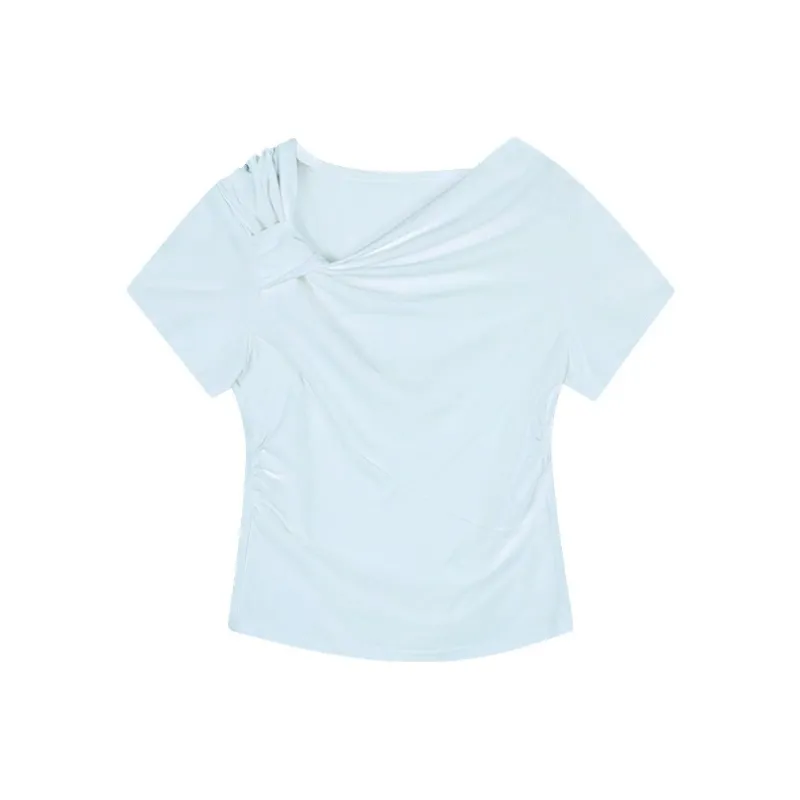 PAIN OR PLEASURE Summer T Shirt Women's Blue-0