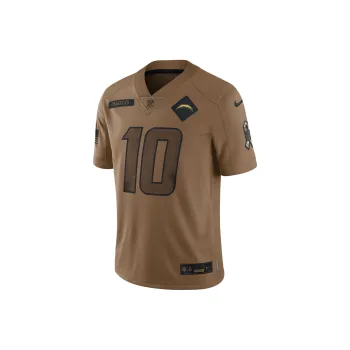 Nike Dri-FIT NFL Limited Jersey Rugby Jerseys Justin Herbert Los Angeles Chargers Men's Brown