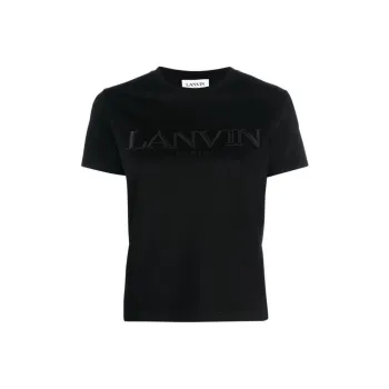 Lanvin Logo Embroidered Classic T Shirt