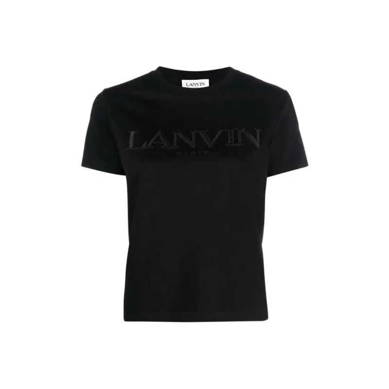 Lanvin Logo Embroidered Classic T Shirt-0