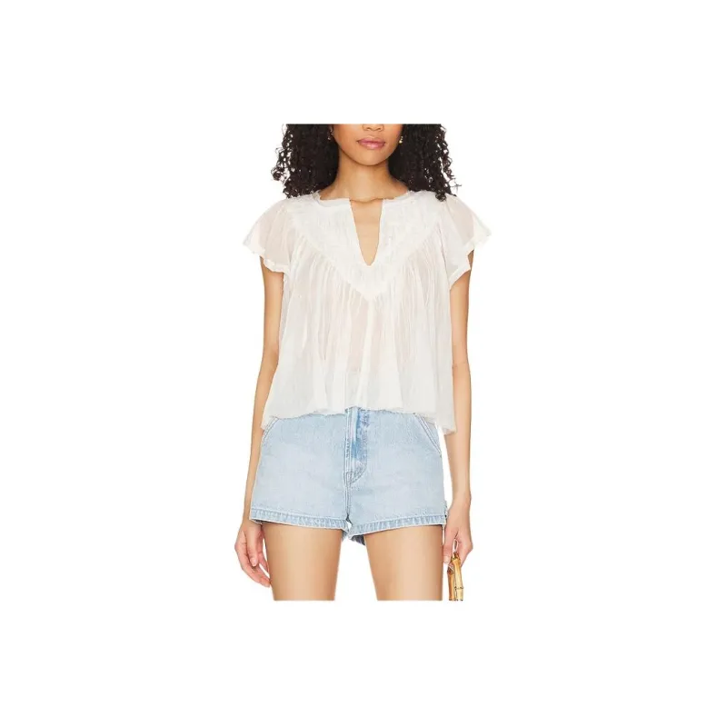 FREE PEOPLE T-Shirt Women's White-0