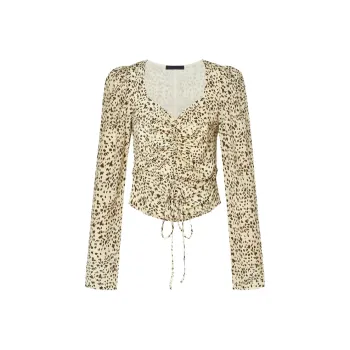 MOCO Crop Tops Women's Multicolor Leopard