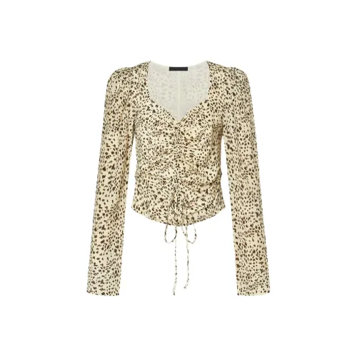 MOCO Crop Tops Women's Multicolor Leopard