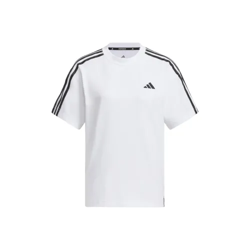 Adidas ESSENTIALS Drop Shoulder Sleeve T Shirt Women's White