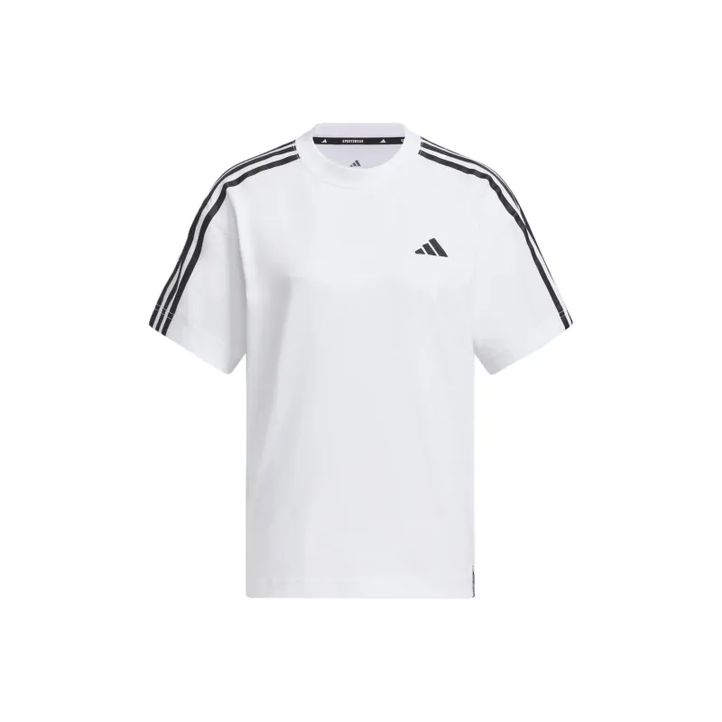 Adidas ESSENTIALS Drop Shoulder Sleeve T Shirt Women's White-0