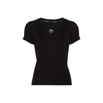 Marine Serre SS24 Regular T Shirt Women's Black