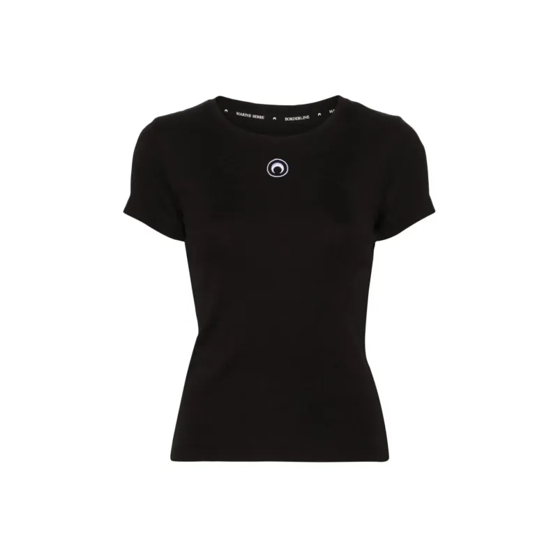 Marine Serre SS24 Regular T Shirt Women's Black-0