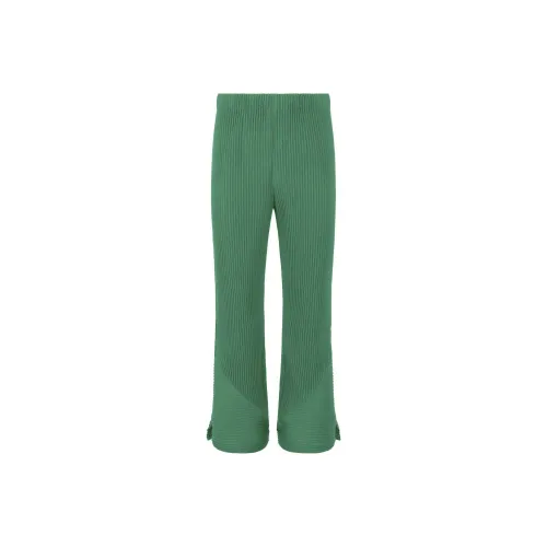 Homme Plissé Issey Miyake FW24 Casual Pants Men's Green