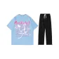 Set (Light Blue Top+Black Pants)