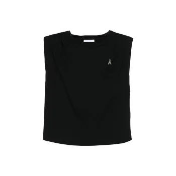 Patrizia Pepe Logo plaque T shirt