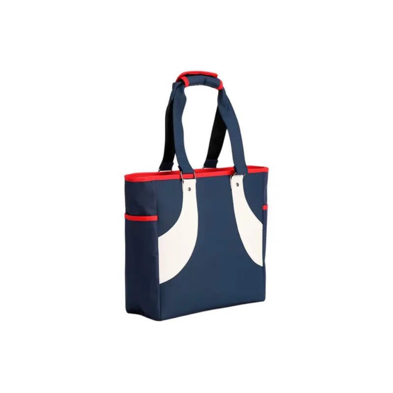 PUMA Synthetic Leather Handbag Unisex Dark Marine Blue & White Light & Bright Red-1