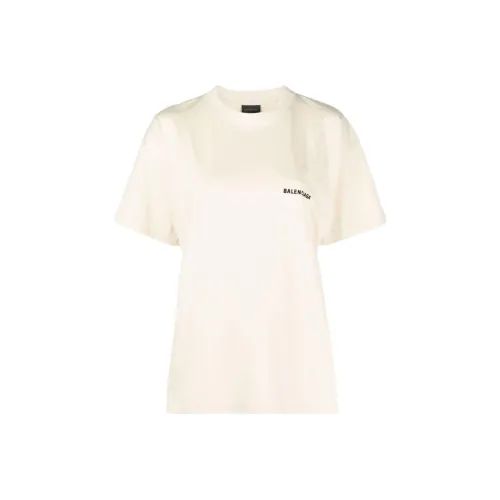 Balenciaga FW22 T Shirt Women's Beige Yellow Regular Fit