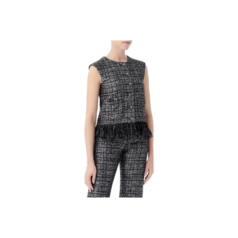 CHANEL 25S Spring Summer Collection Tank Tops Women's Black-0