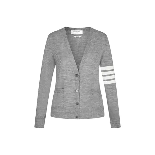 THOM BROWNE 4 Bar V Neck Cardigan