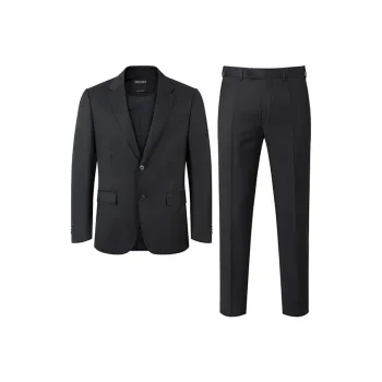 Zegna SS24 Business Suits Men's Black