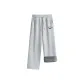 [Thickened Integrated Fleece]Heather Gray (B Simple Smile Drawing Pants Logo)