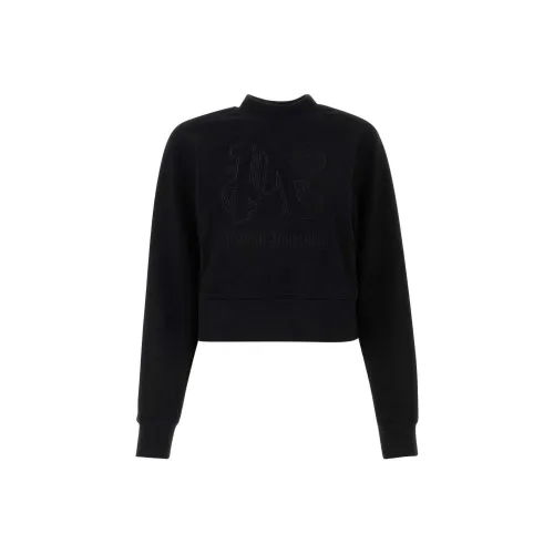 PALM ANGELS Monogram Statement Crew Black