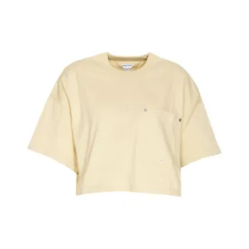 Bottega Veneta Pocket Detailed Cropped T Shirt