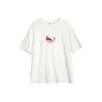 Olrain Drop Shoulder Sleeve T Shirt Women's Pearl White