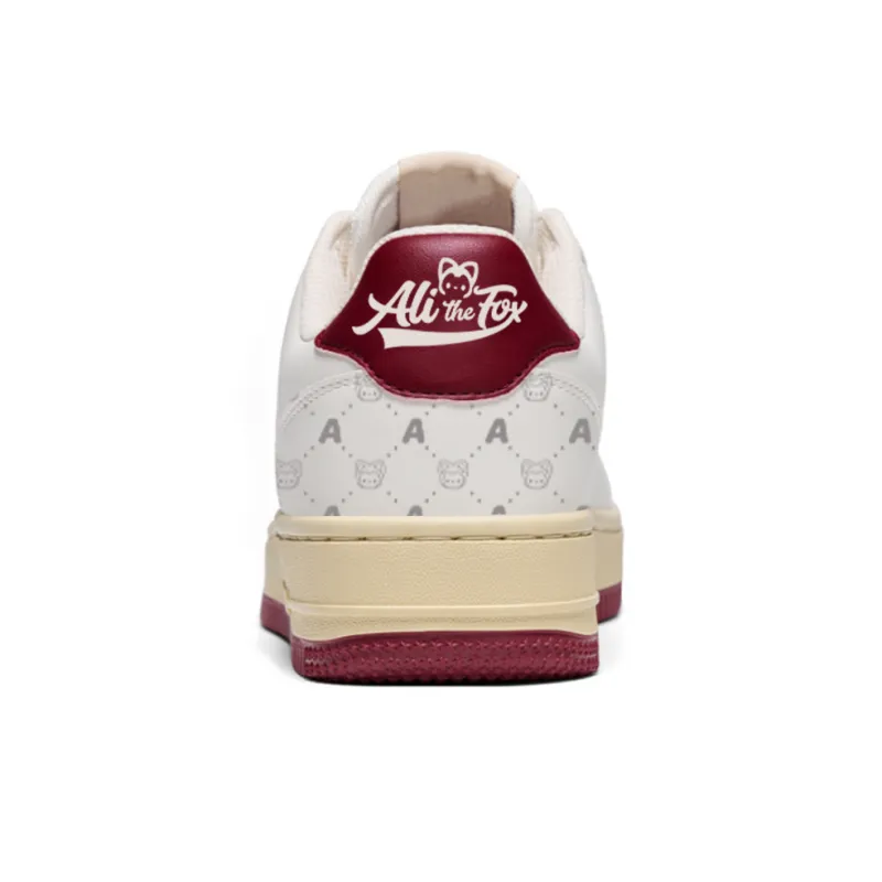 ALI THE FOX Skateboard Shoes Unisex Low Top Milk Tea Powder/Iceberg Blue-24