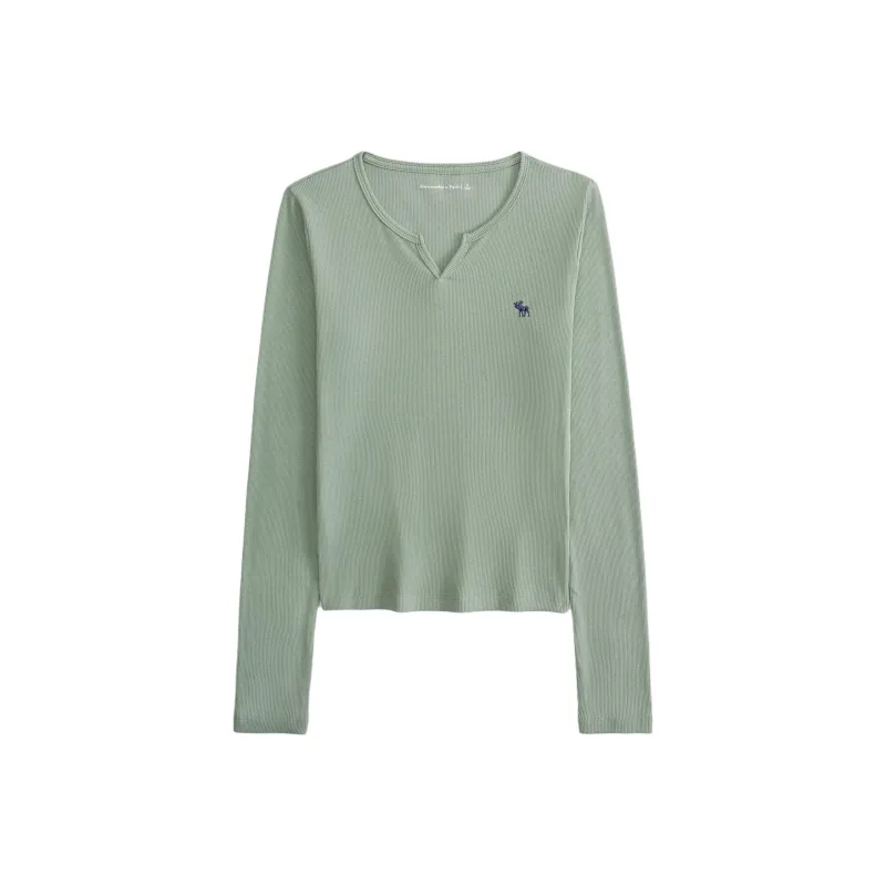 Abercrombie＆Fitch T Shirt Women's Light Green-0