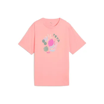 PUMA GRAPHICSRELAXED T Shirt Women's Pink