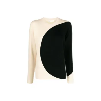 TORY BURCH Colorblock Crewneck Knitted Jumper