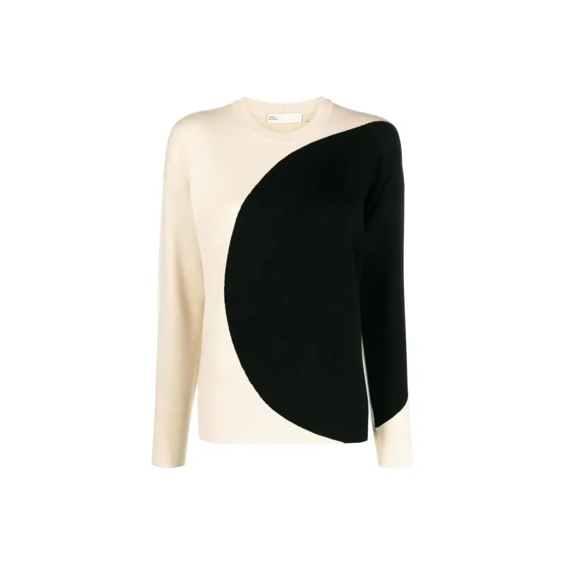 TORY BURCH Colorblock Crewneck Knitted Jumper-0