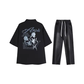 A.X.S.K Shirt Matching Set Unisex