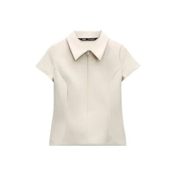 ZARA T-Shirts Women's Cream