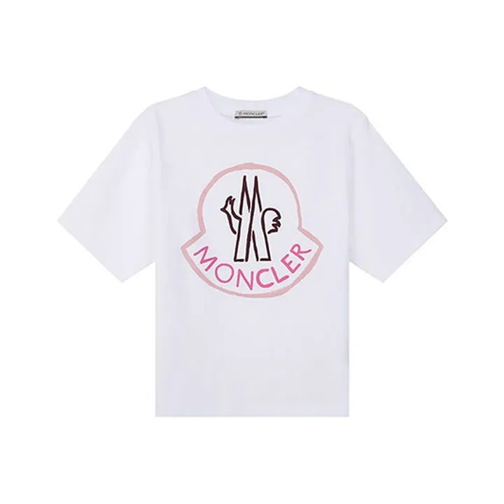 Moncler Logo Printed Crewneck T Shirt-0