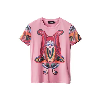 Desigual T Shirts Women's Pink