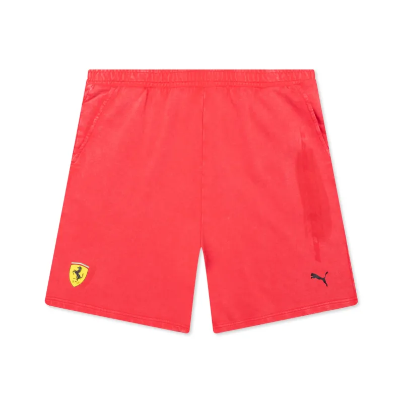 PUMA FERRARI RACE FW24 Desert Sun Las Vegas Rosso Corsa Sports Shorts Unisex Red-0