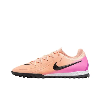 Nike Phantom GX 2 Pro TF Rubber Broken Studs Anti Slip Wear Resistant Soccer Shoes Unisex Pink Black