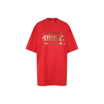 Vetements T-Shirts Women's Red