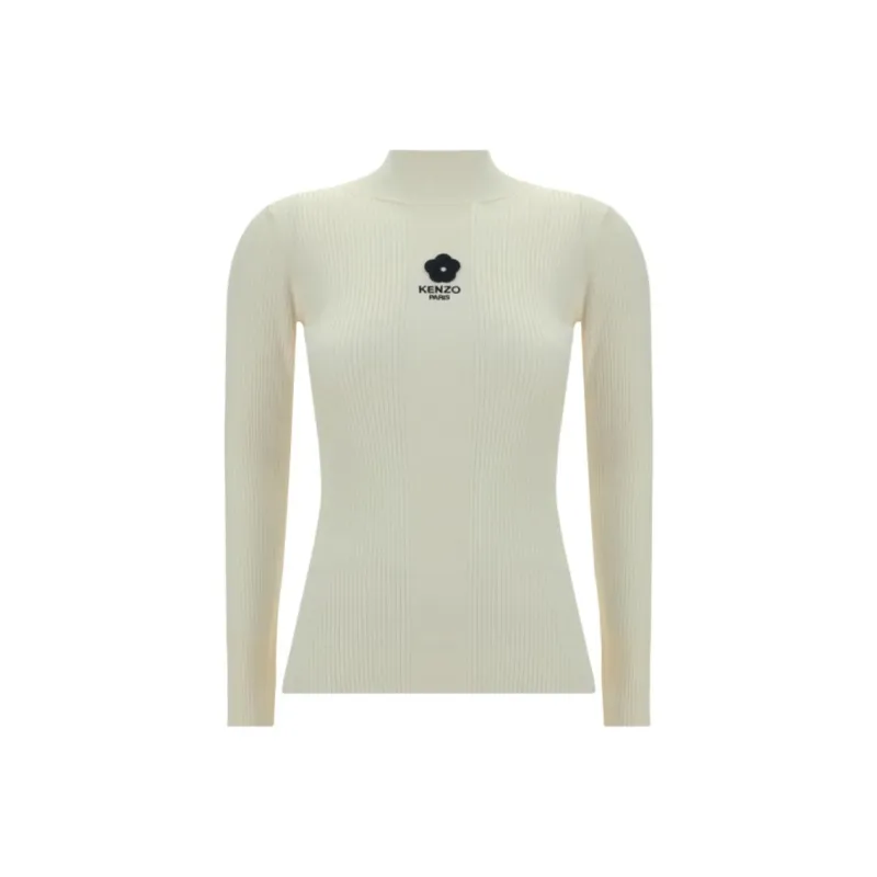 KENZO Boke 2.0 Logo Embroidered High Neck Top-0