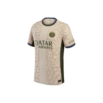 Nike Kylian Mbappé Paris Saint-Germain 2023/24 Match Fourth Soccer Jerseys Men's Sand Dune
